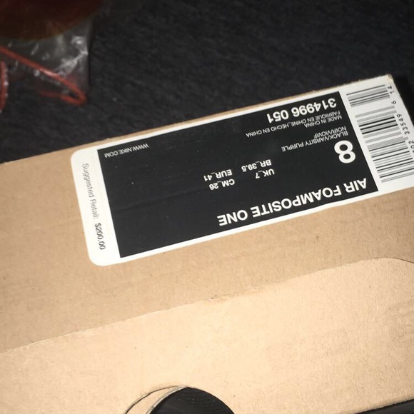 Nike foamposite black/varsity purple - Picture 2 of 2